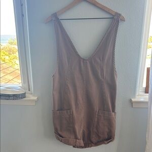 Free People Brown Jumpsuit Short Overalls